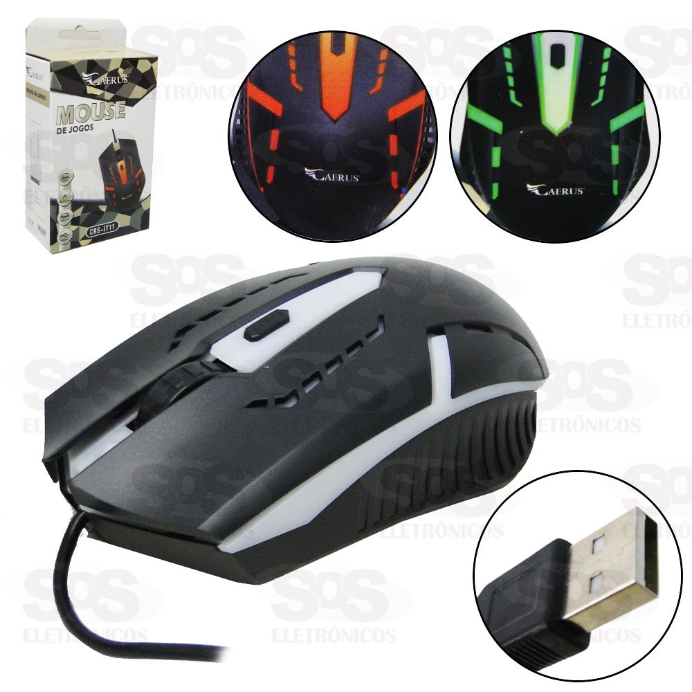 Mouse Gamer Com Fio USB Caerus it11