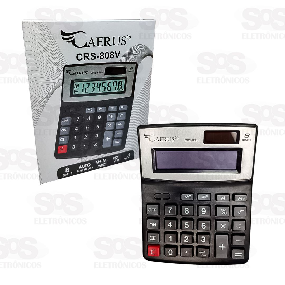 Calculadora 8 Dígitos De Mesa Caerus CRS-808V