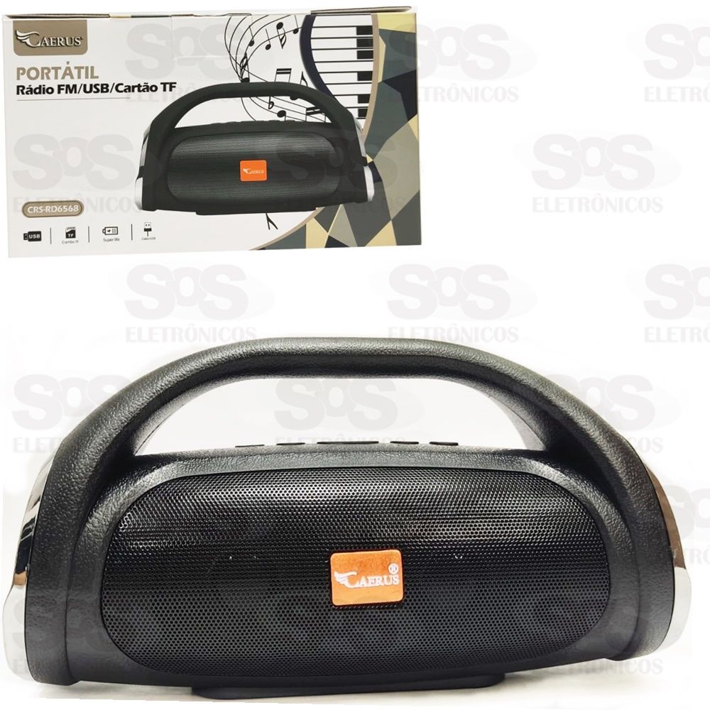 Caixa De Som Portátil Boombox Caerus crs-RD6568