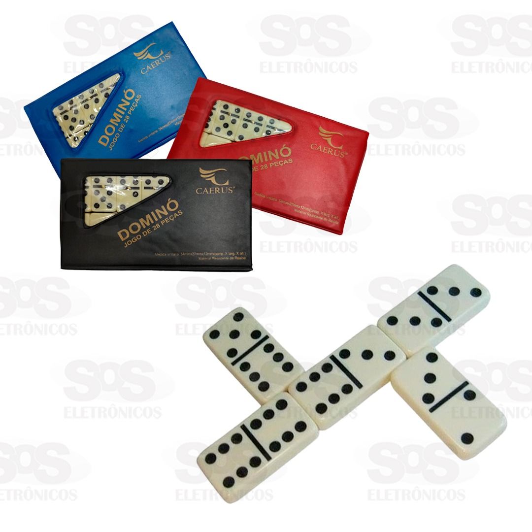 Jogo de Domin 28 Peas 54x27x12mm CRS-1345