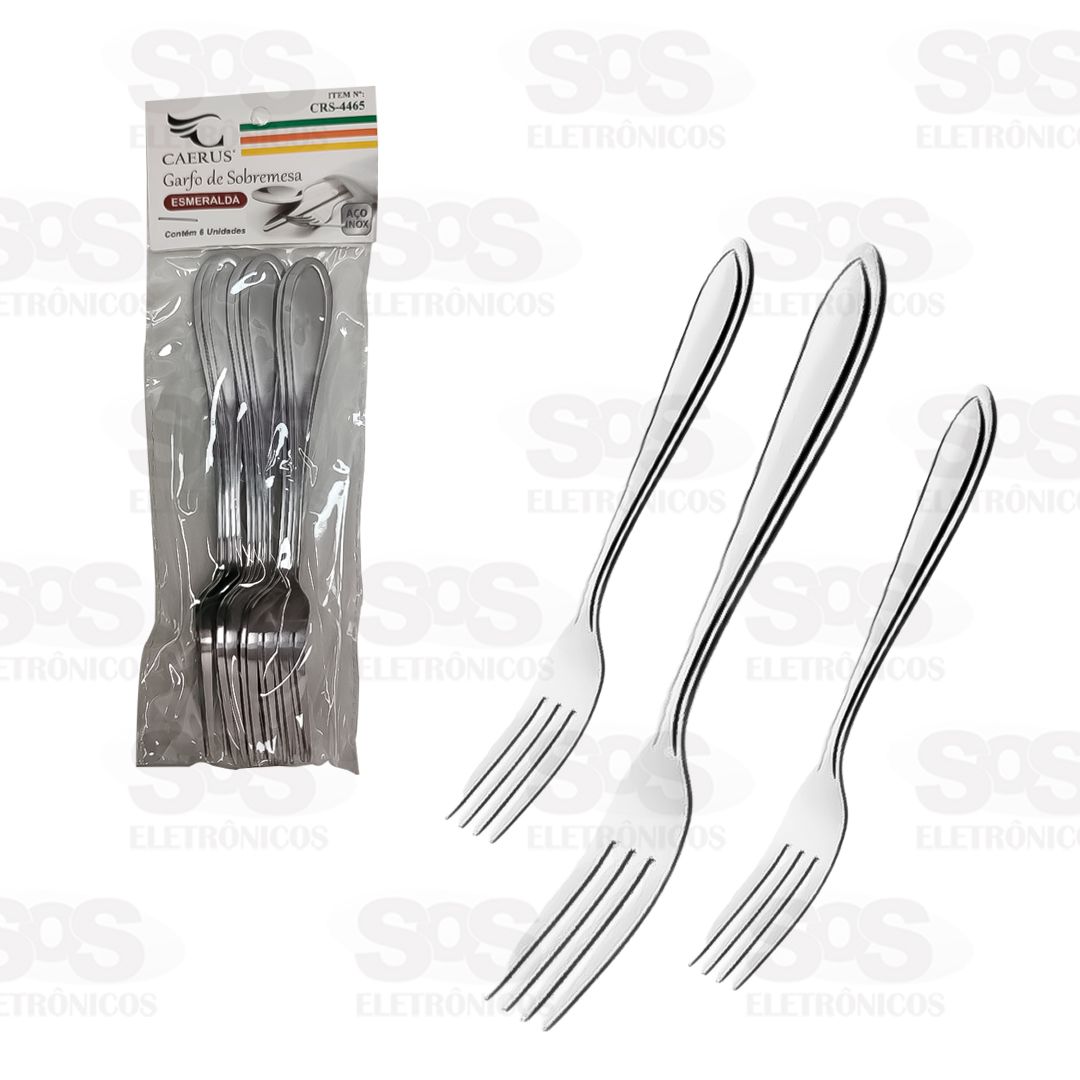 Kit Garfo Inox 12 Peças 19cm TOP ÚTIL - TOP0998 Mirão