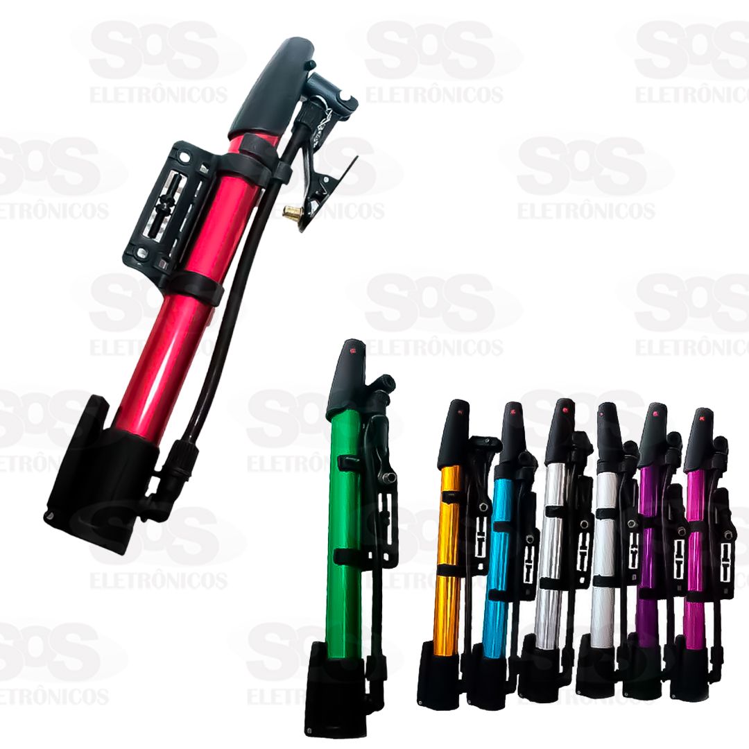 Bomba De Ar Para Bicicleta Com Acessórios Caerus crs-9500