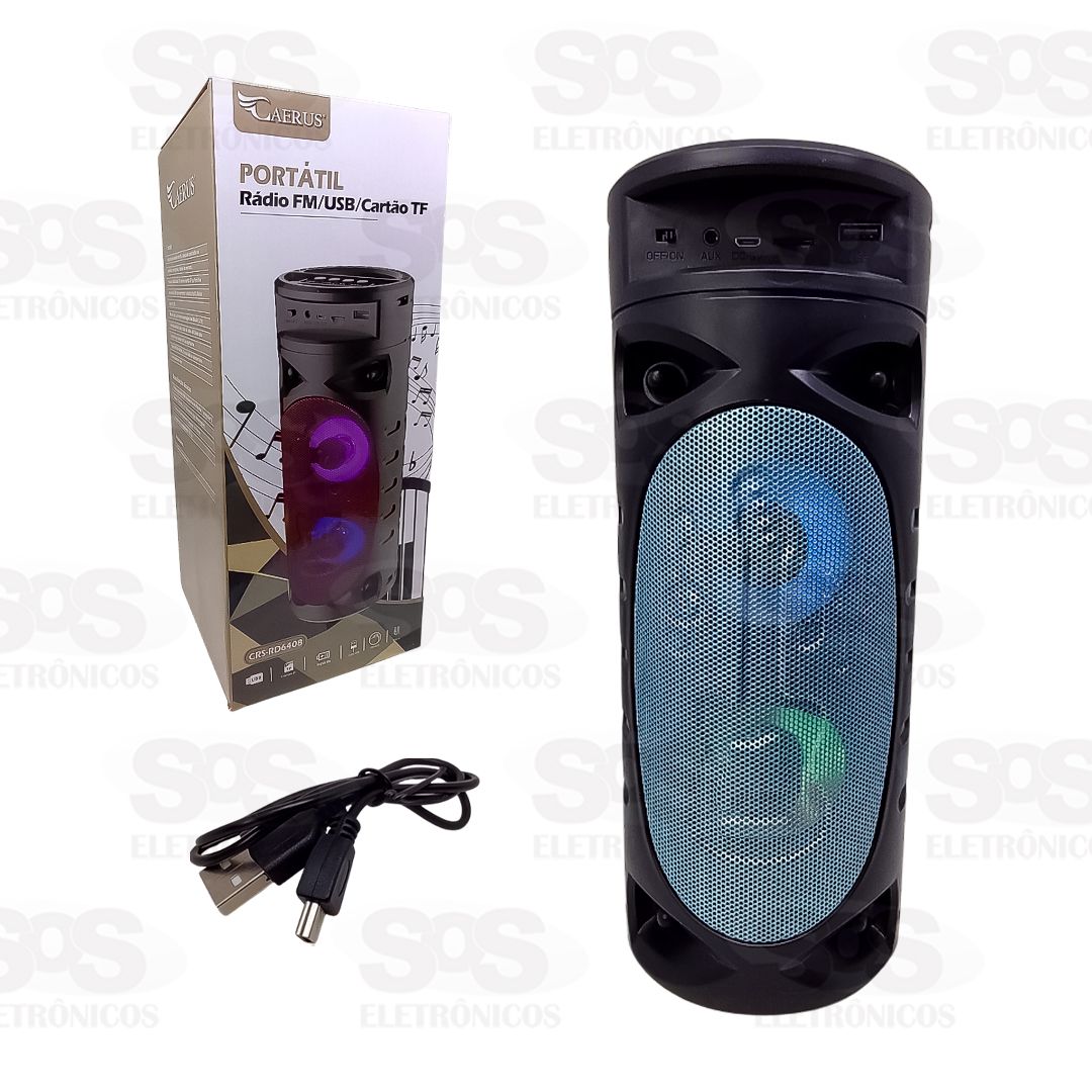 Caixa De Som Sem Fio 5W Amplificada Caerus CRS-RD6408