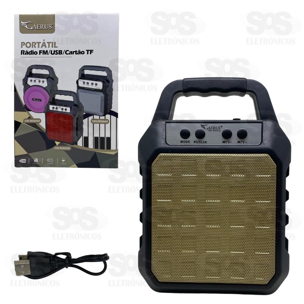Caixa De Som Portátil 8W Caerus CRS-RD6656