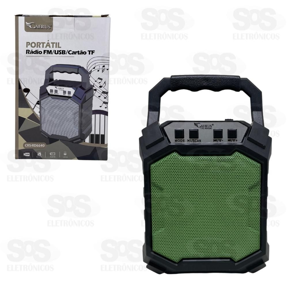 Caixa De Som Portátil 6W Caerus CRS-RD6640
