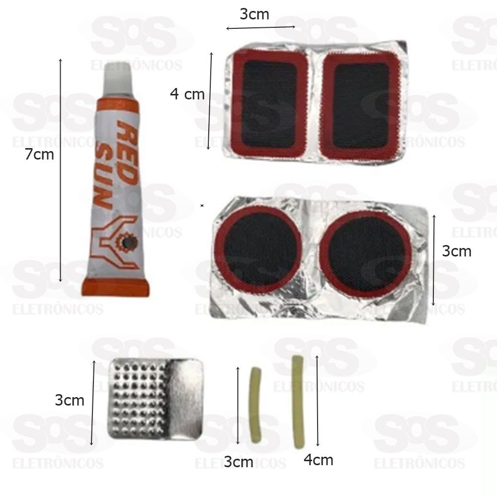 Kit Reparo Remendo Para Pneus Troya Tools 6036