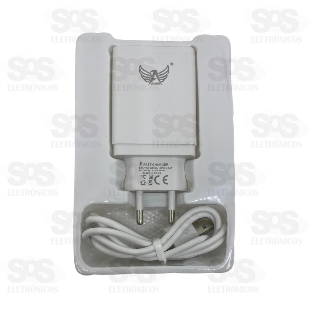 Carregador 2 USB 5.8A Com Cabo Iphone Altomex AL-9050-5G