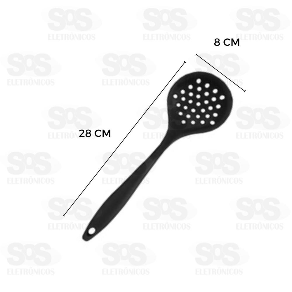 Escumadeira de Silicone Rgida Caerus CRS-1284