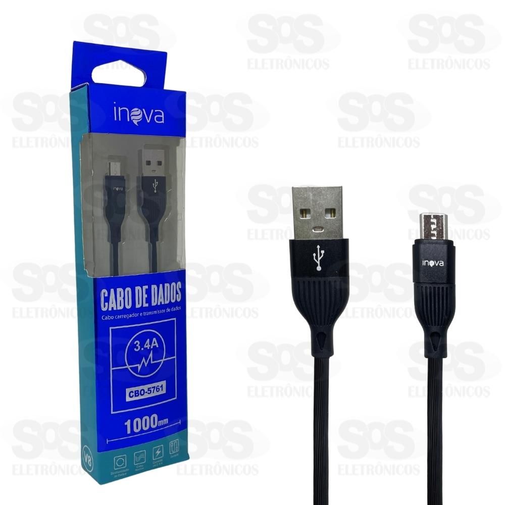 Cabo micro usb v8 nylon tubo 1 metro unit rio bazik cbo 9982
