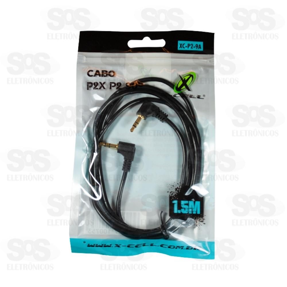 Cabo P2 x P2 90 1,5 Metros X-Cell XC-P2-9A