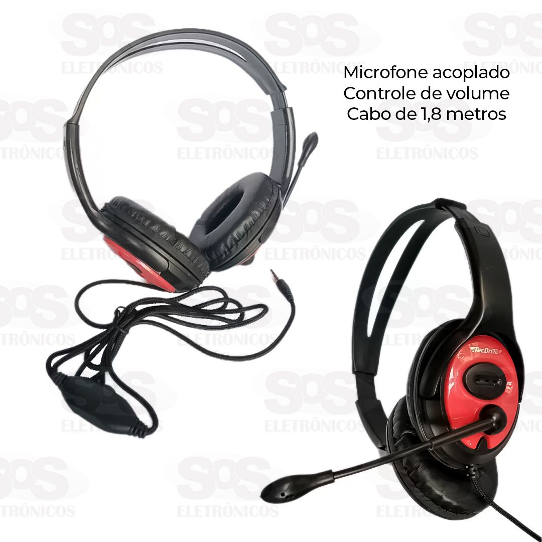 Fone Headset Gamer TecDrive F-8 Hunter