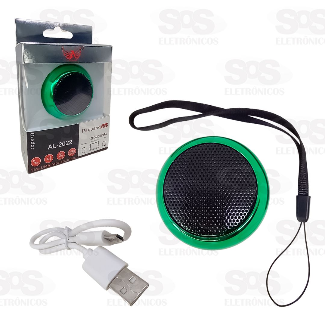 Mini Caixa de Som Metalizada Bluetooth Altomex AL-2022