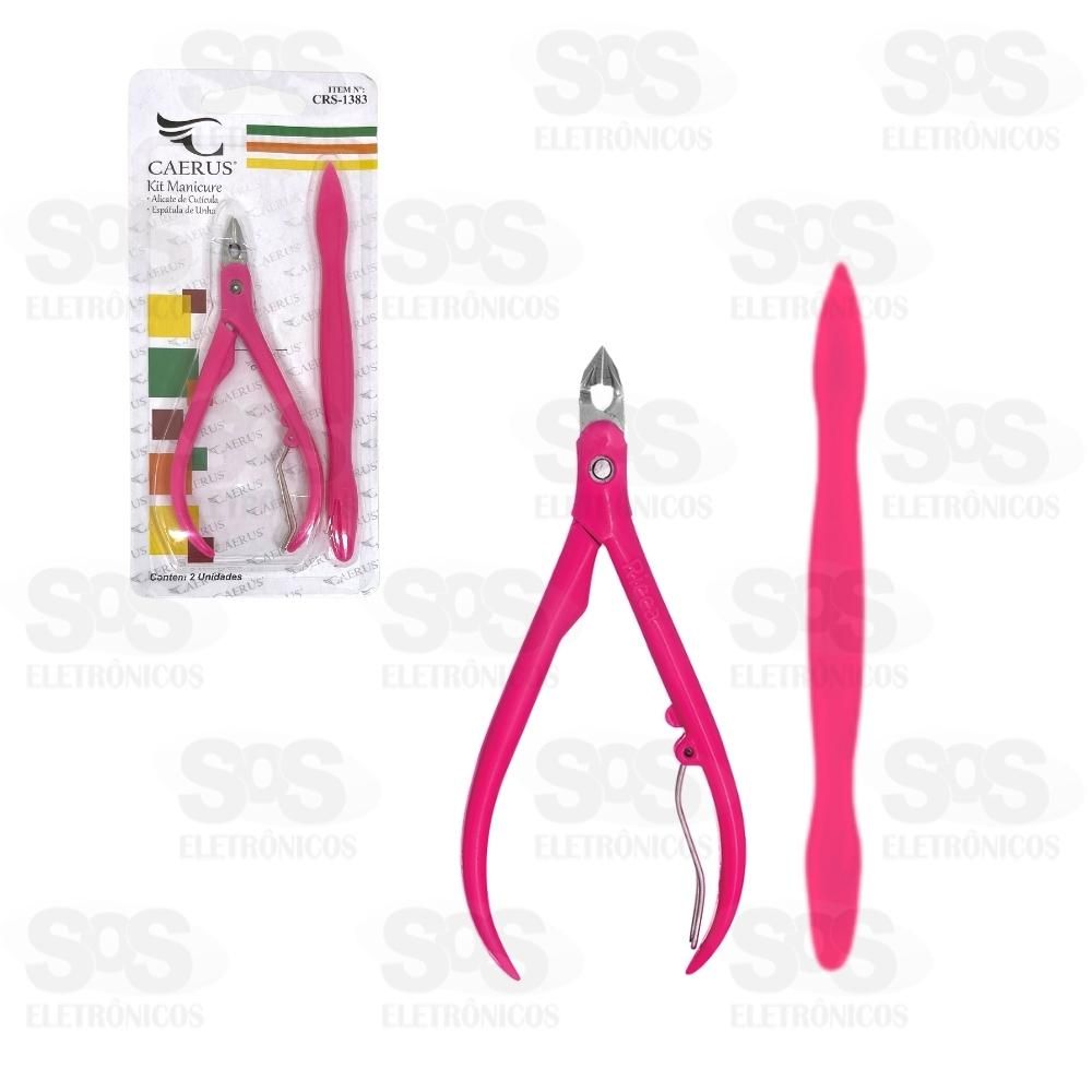 Kit Manicure Alicate e Esptula de Unha Caerus CRS-1383