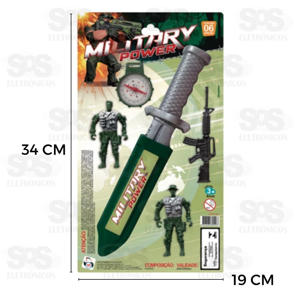 Kit Militar Poderoso 6 Peas 0753