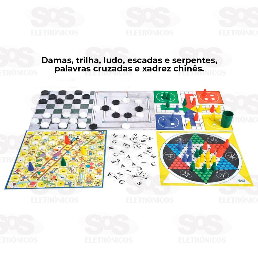 Jogos Reunidos Clssicos 6 Jogos Nig Brinquedos 1162