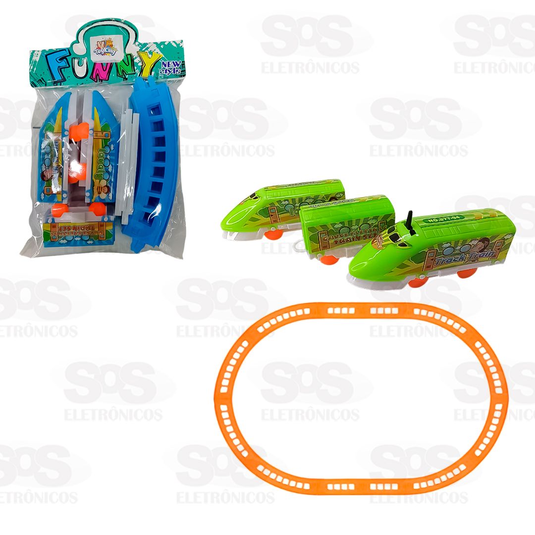 Pista De Trem A Pilha Toy King 1717