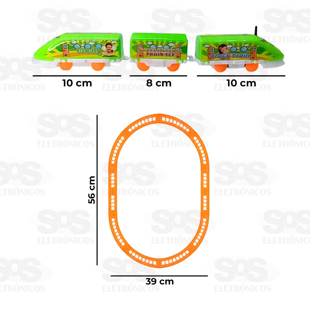 Pista De Trem A Pilha Toy King 1717