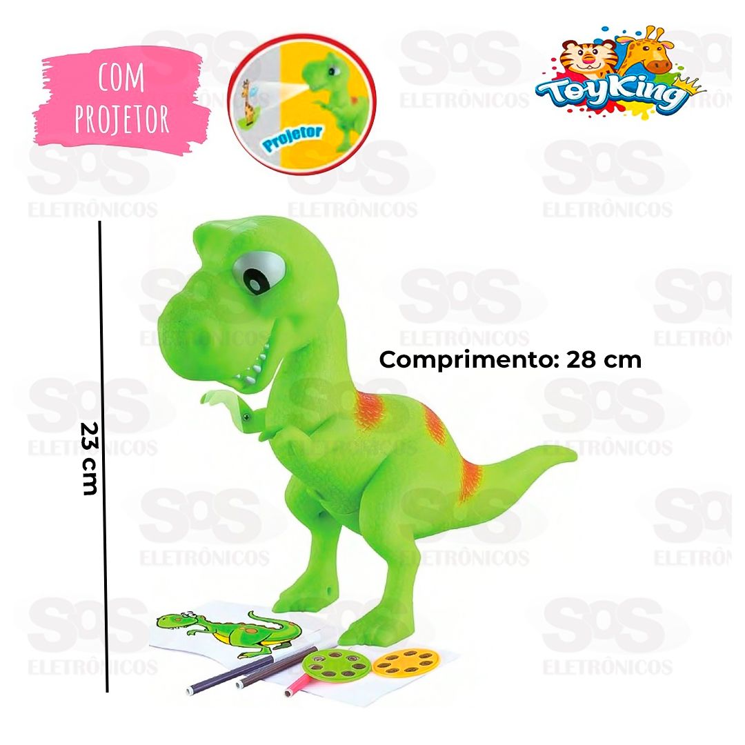 Dinossauro Projetor de imagens Educativo Desenhar Colorir em Promoção na  Americanas