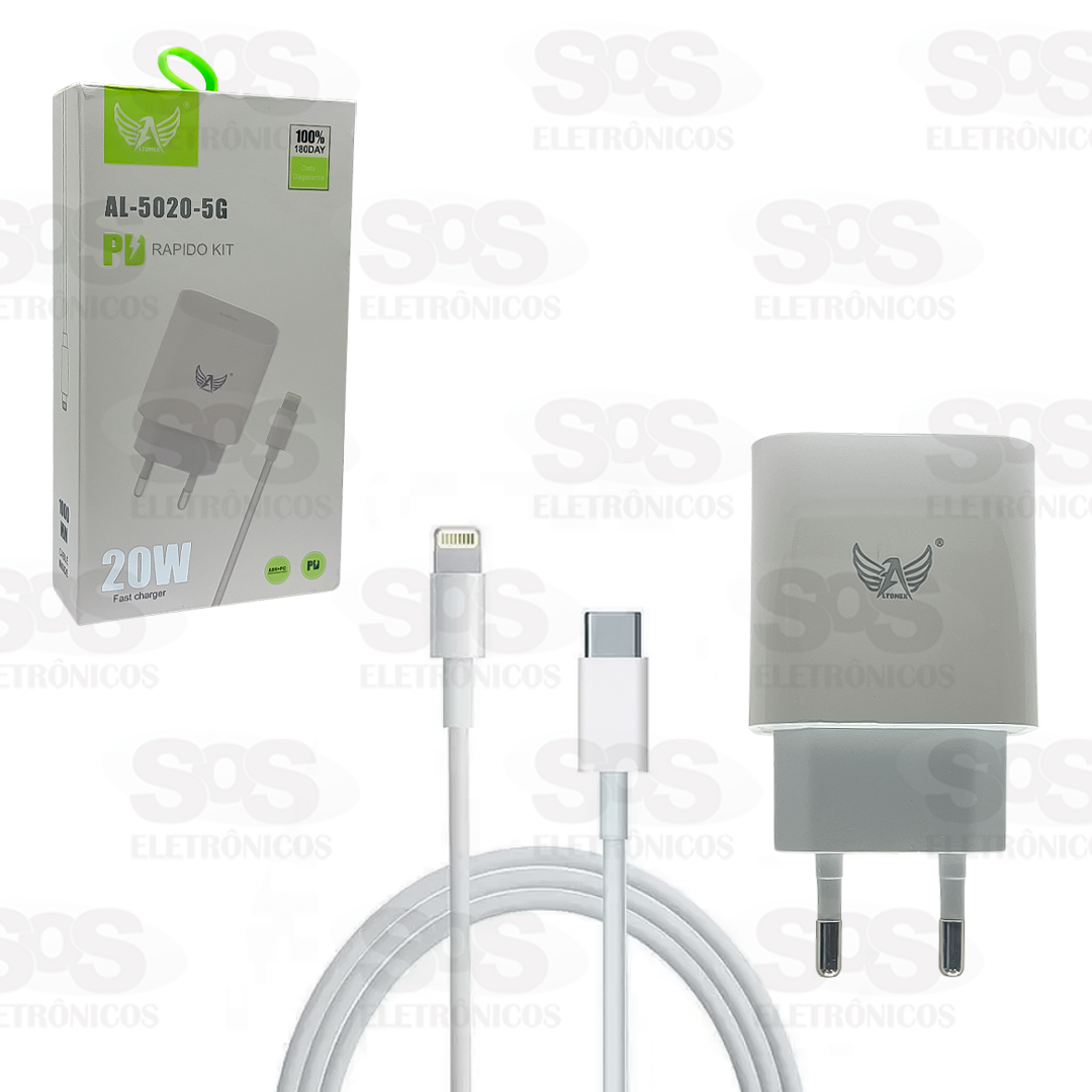 Carregador 20W Type-C Para Iphone Altomex AL-5020-5G