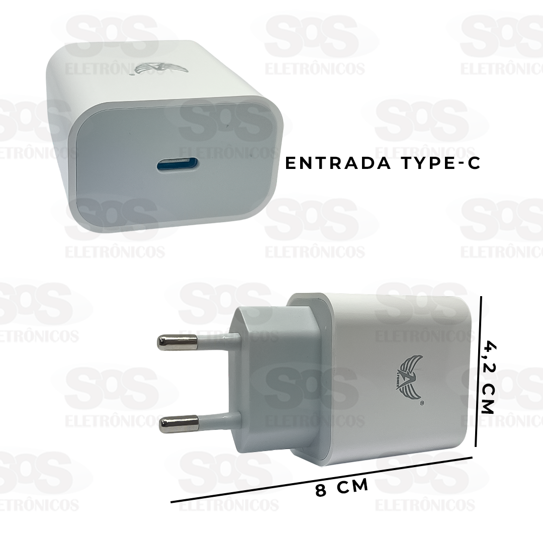 Carregador 20W Type-C Para Iphone Altomex AL-5020-5G