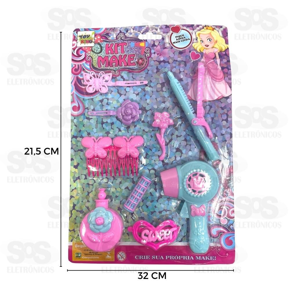 Kit Princesa Cabelo Estiloso 9 Peas Toy King TK-AB2986