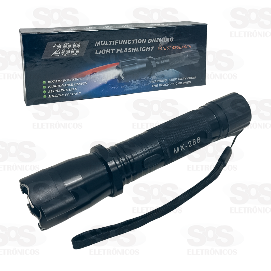 Lanterna Ttica Com Laser E Choque Recarregvel CRS-1376