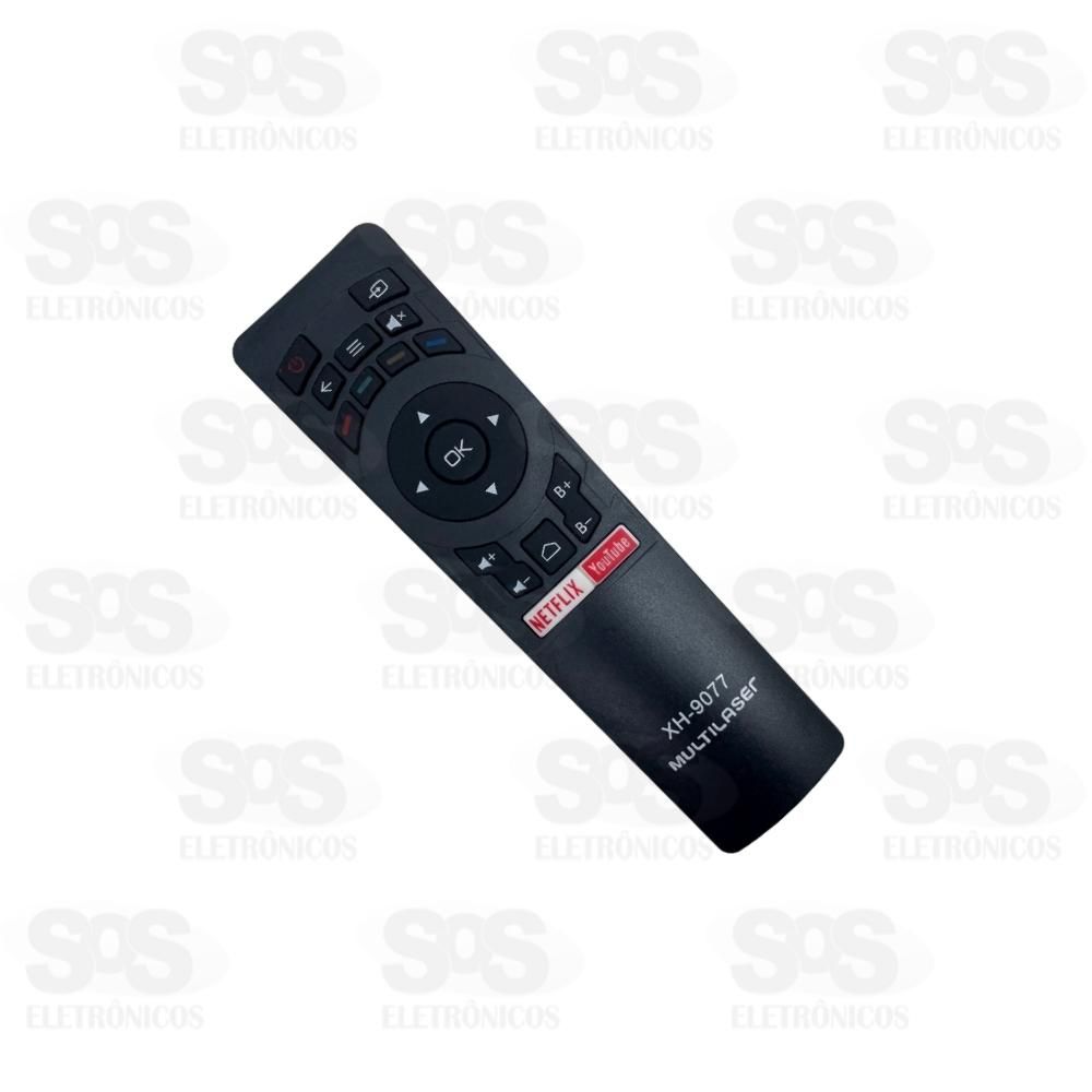 Controle Remoto Smart Multilaser Netflix Youtube XH 9077
