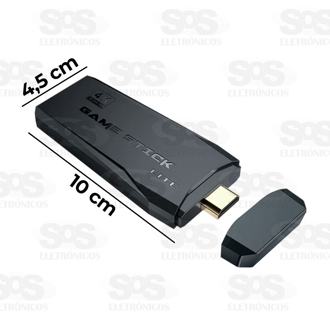 Game Stick Lite HDMI Com 2 Controles Sem Fio