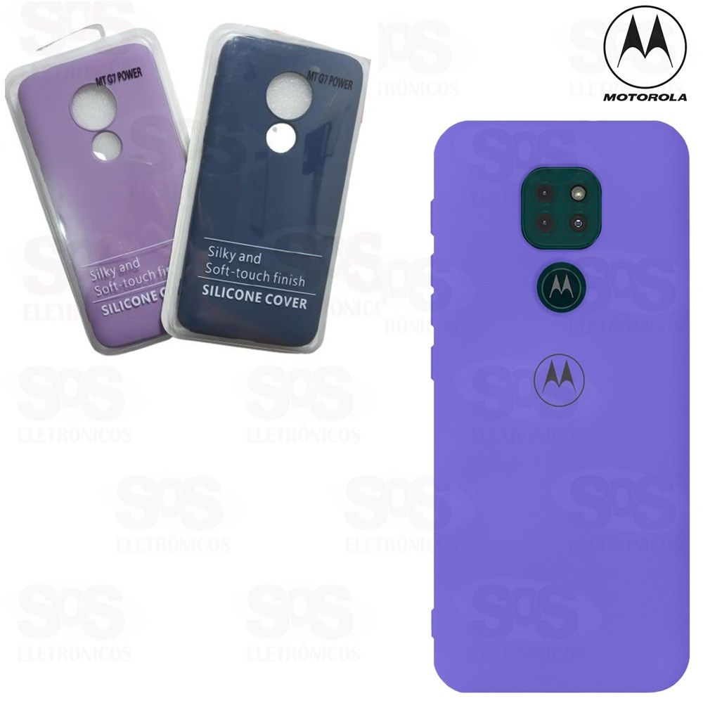 Case Aveludada Blister Motorola G8 Power Cores Variadas 