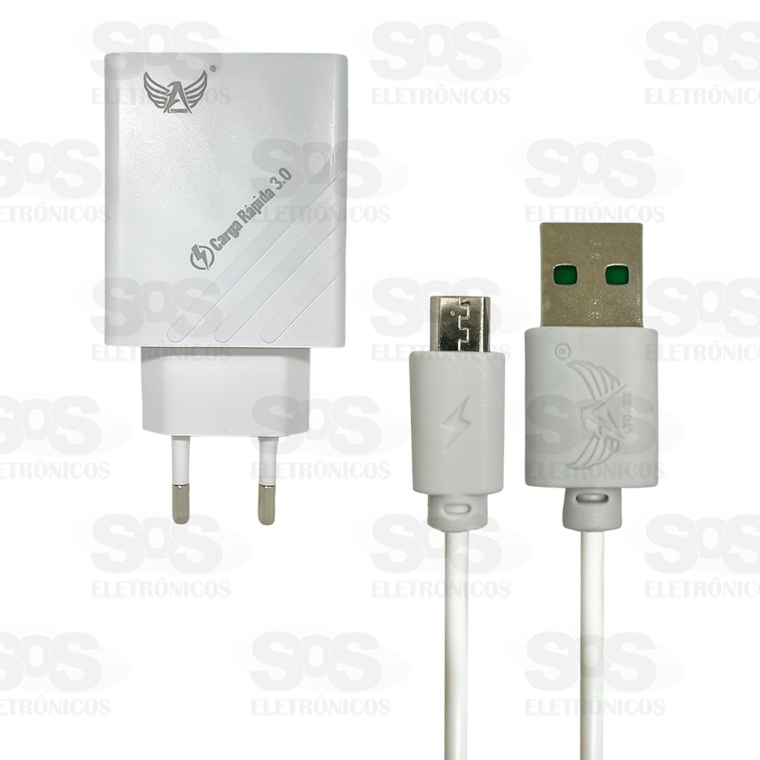 Carregador Rpido Micro USB V8 6.8A 36W AL-5021-V8