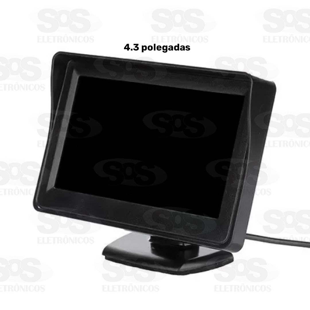 Mini Monitor Veicular 4,3 Polegadas pega KP-CA401