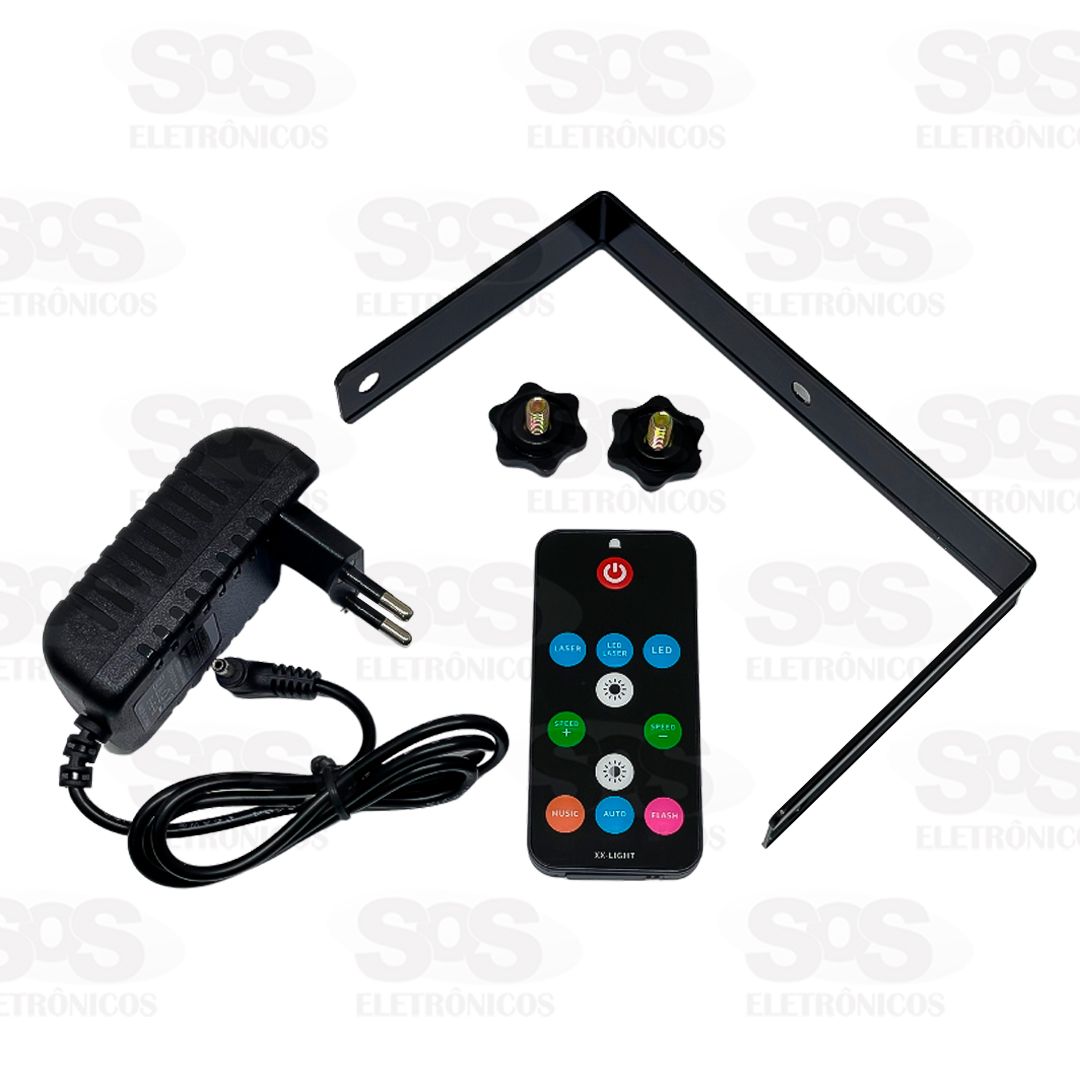 Super Projetor De LED Profissional Com Controle Maxbom 40041-024