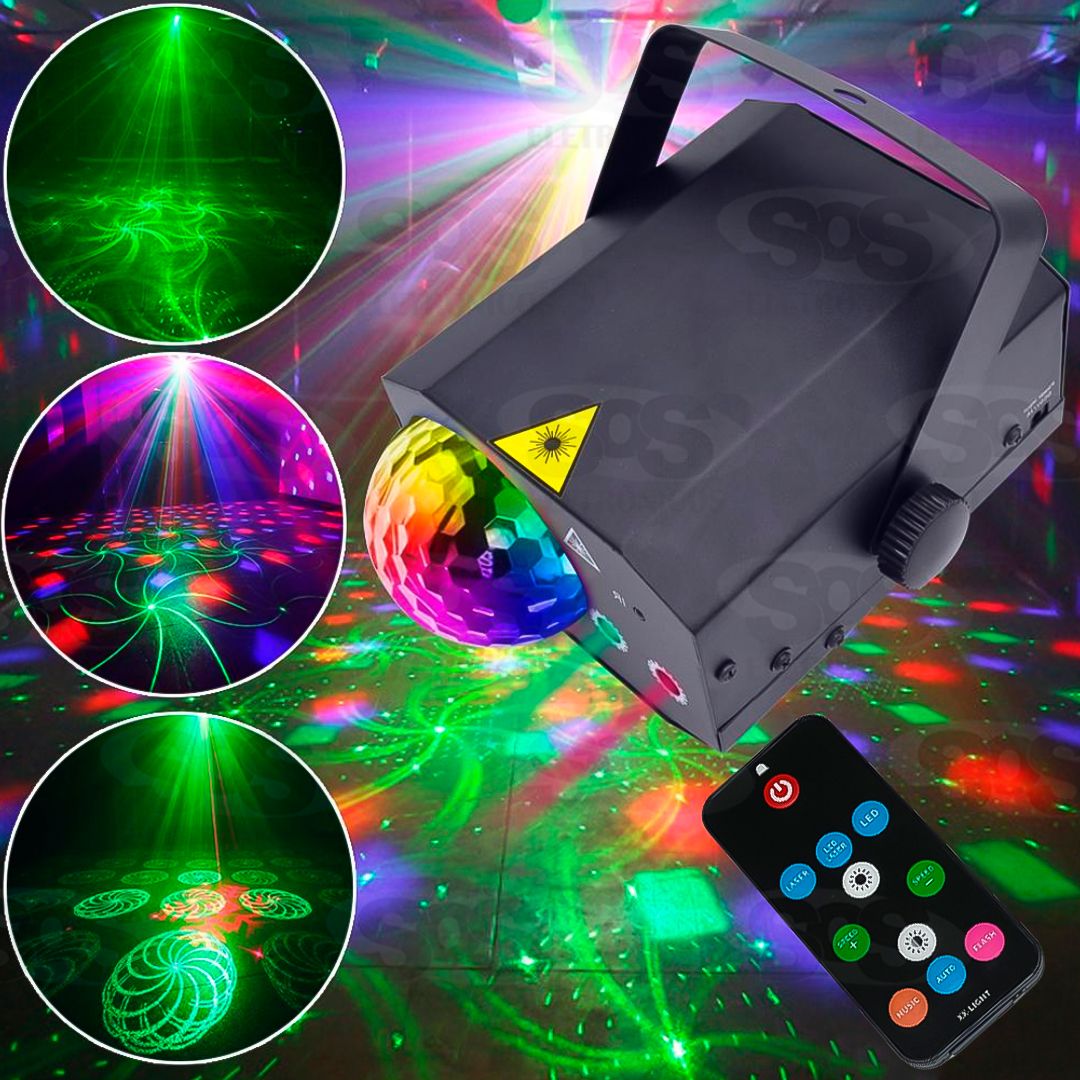 Super Projetor De LED Profissional Com Controle Maxbom 40041-024