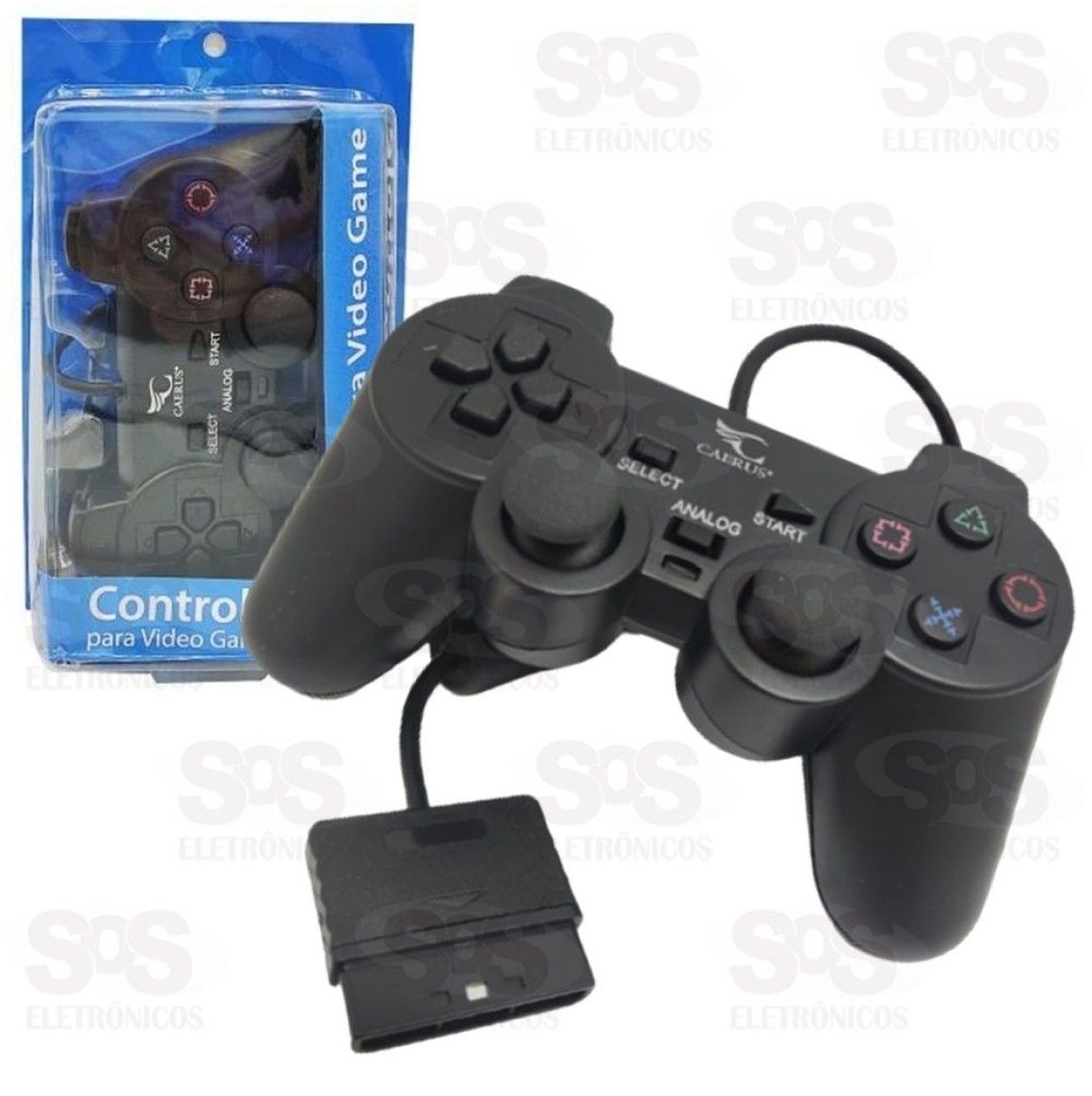 Controle Para Playstation 2 No Blister Caerus CRS-GM03