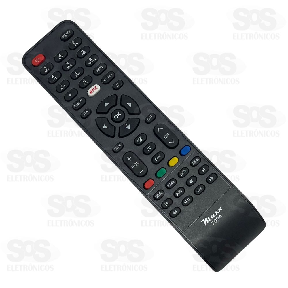 Controle Remoto Philco Tecla Netflix Maxx 7094