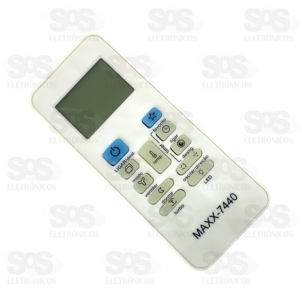 Controle Remoto Para Ar Condicionado Carrier Maxx 7440