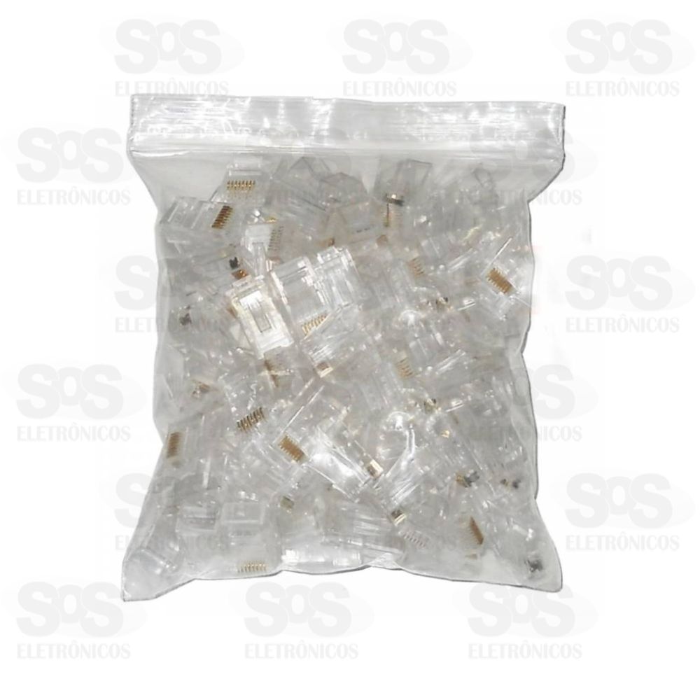 Conector RJ45 Pacote com 100 Unidades Xtrad