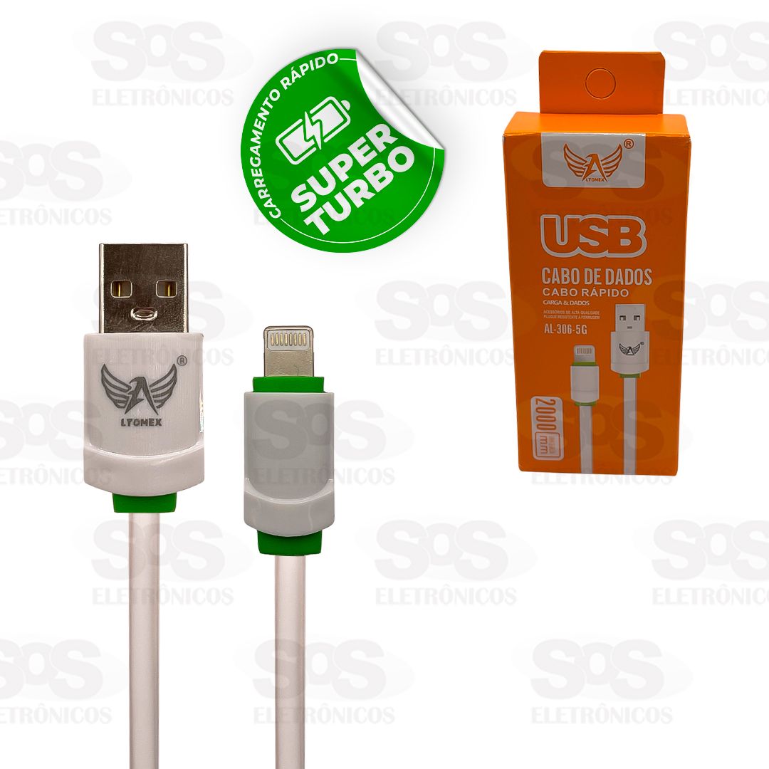 Cabo De Dados Iphone Turbo 2 Metros Altomex AL-306-5G