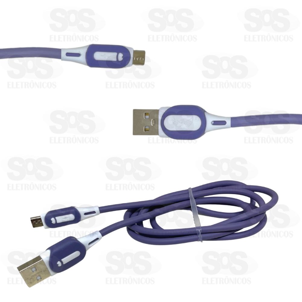Cabo De Dados Micro USB V8 Emborrachado Altomex AL-2056-V8