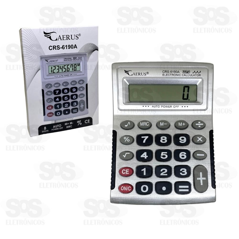 Calculadora 8 Dgitos Com Som Caerus CRS-6190A