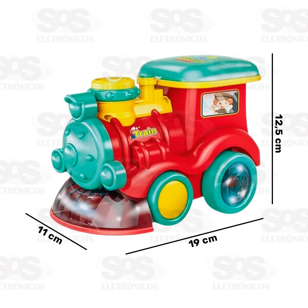 Trenzinho Infantil Solta Bolhas Toy King TK-AB3207