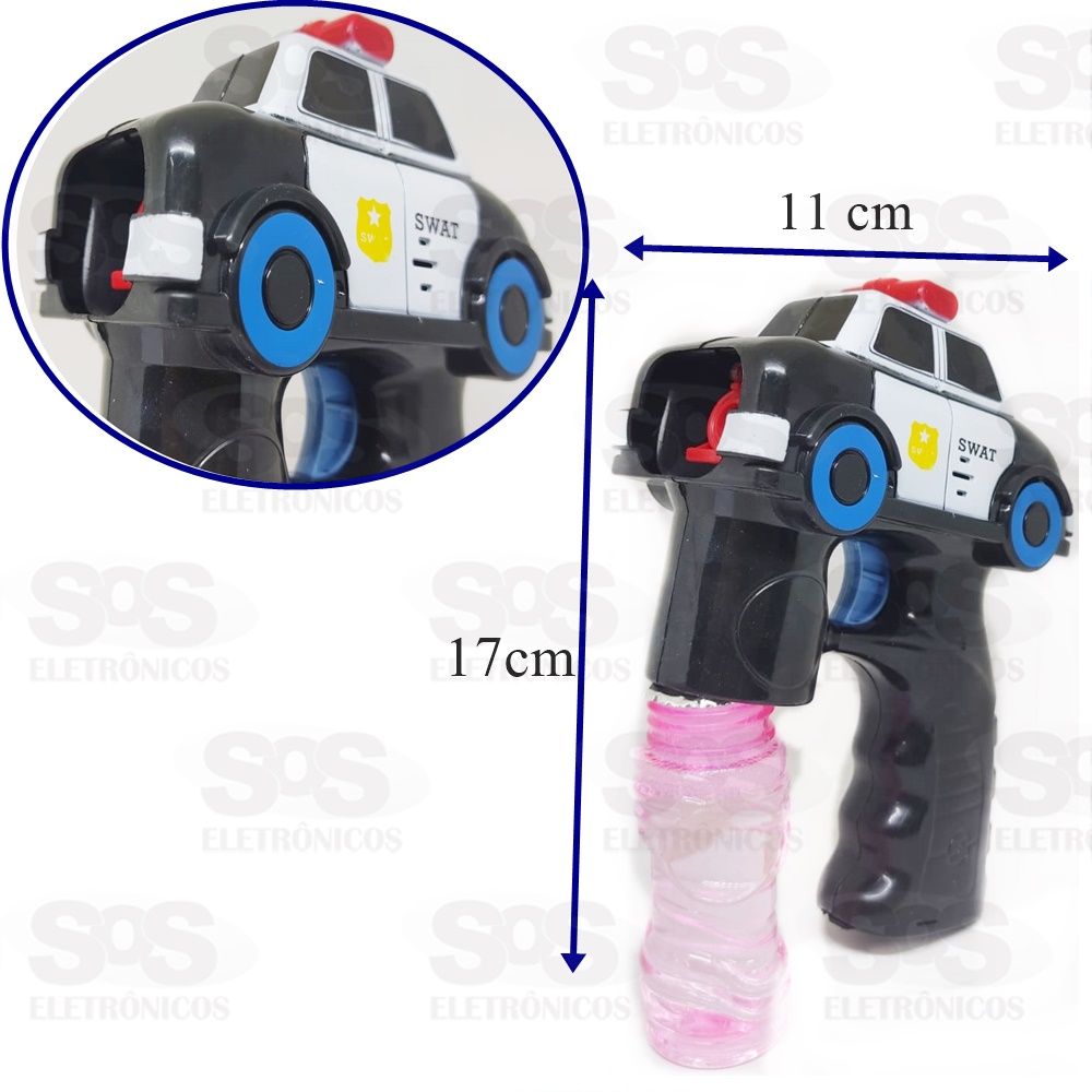 Lana Bolhas de Sabo Carro Swat Com Luz e Som  Toy King TK-3241