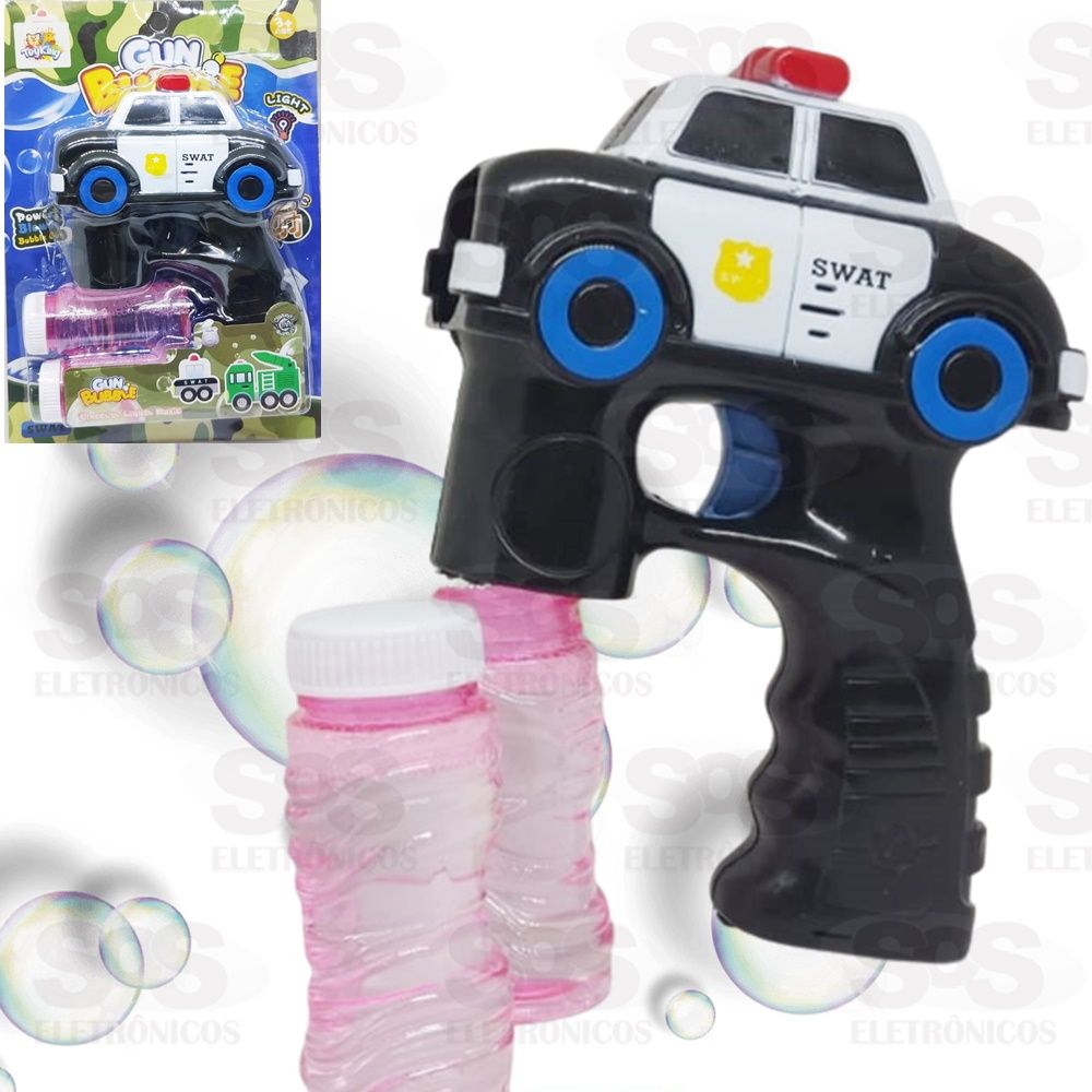 Lana Bolhas de Sabo Carro Swat Com Luz e Som  Toy King TK-3241