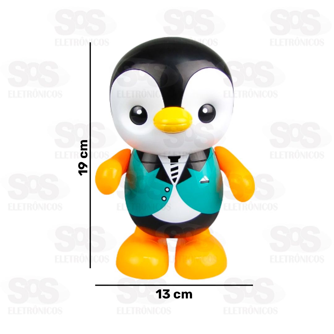 Boneco Pinguim Danarino Com Luzes Toy King TK-1955
