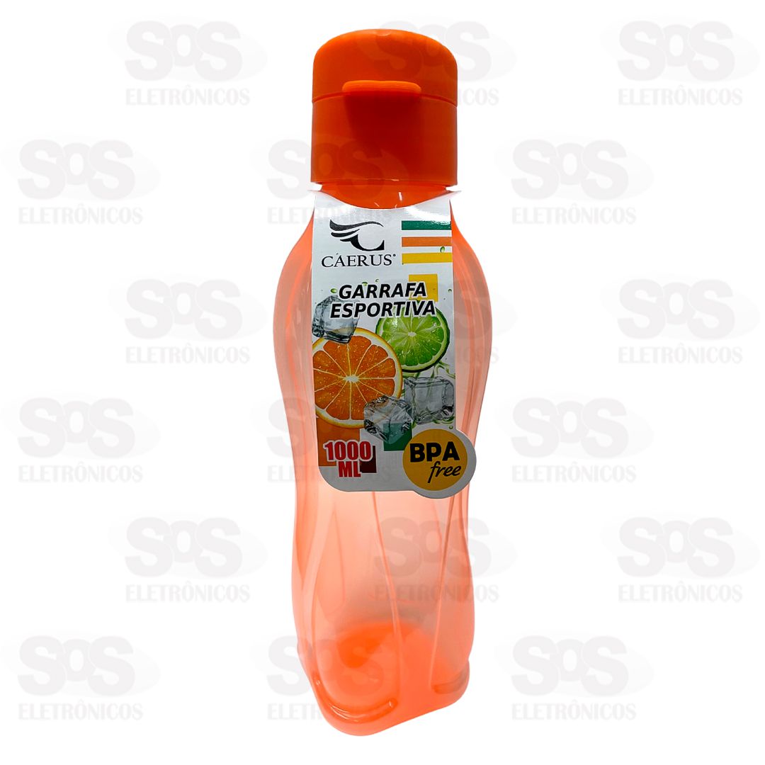 Garrafa Esportiva Transparente 1000ml Caerus CRS-5930