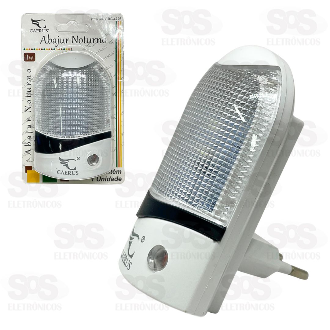 Luz Noturna De Tomada 1W Caerus CRS-4275