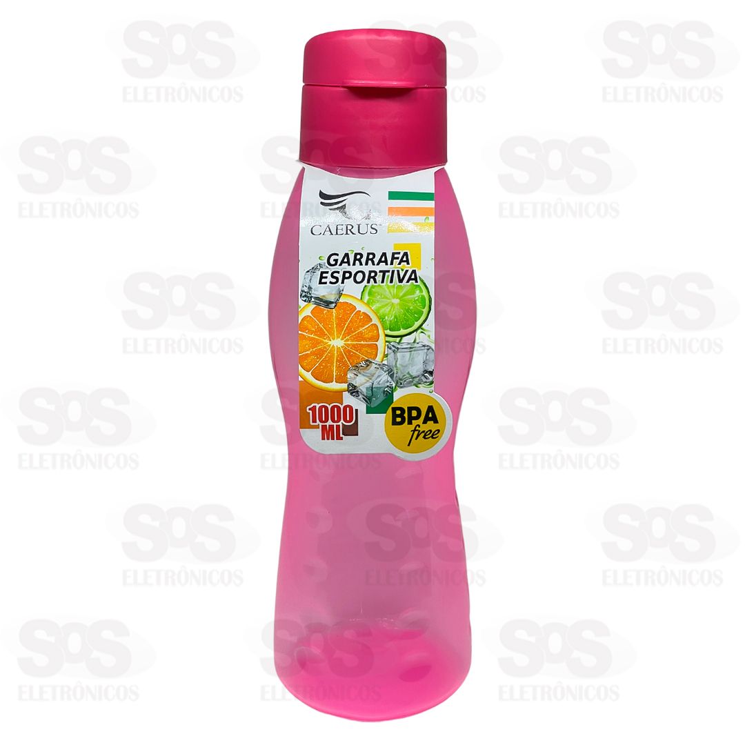 Garrafa Esportiva Transparente 1000ml Caerus CRS-5940