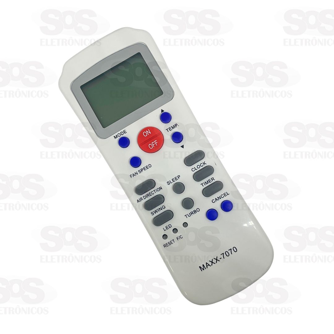 Controle Remoto Para Ar Condicionado Carrier Springer Maxx 7070