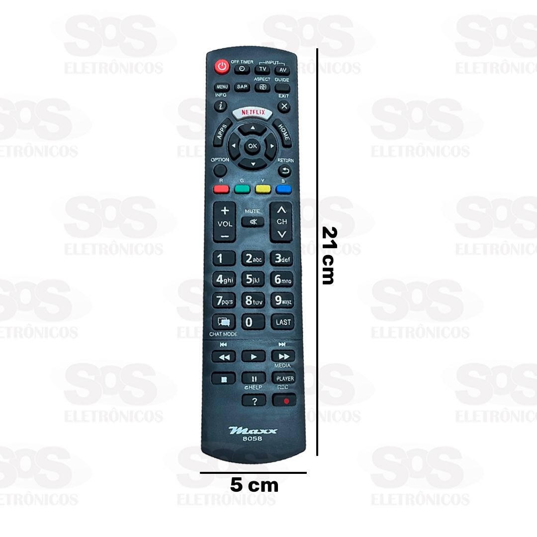 Controle Remoto TV Smart Panasonic Maxx 8058