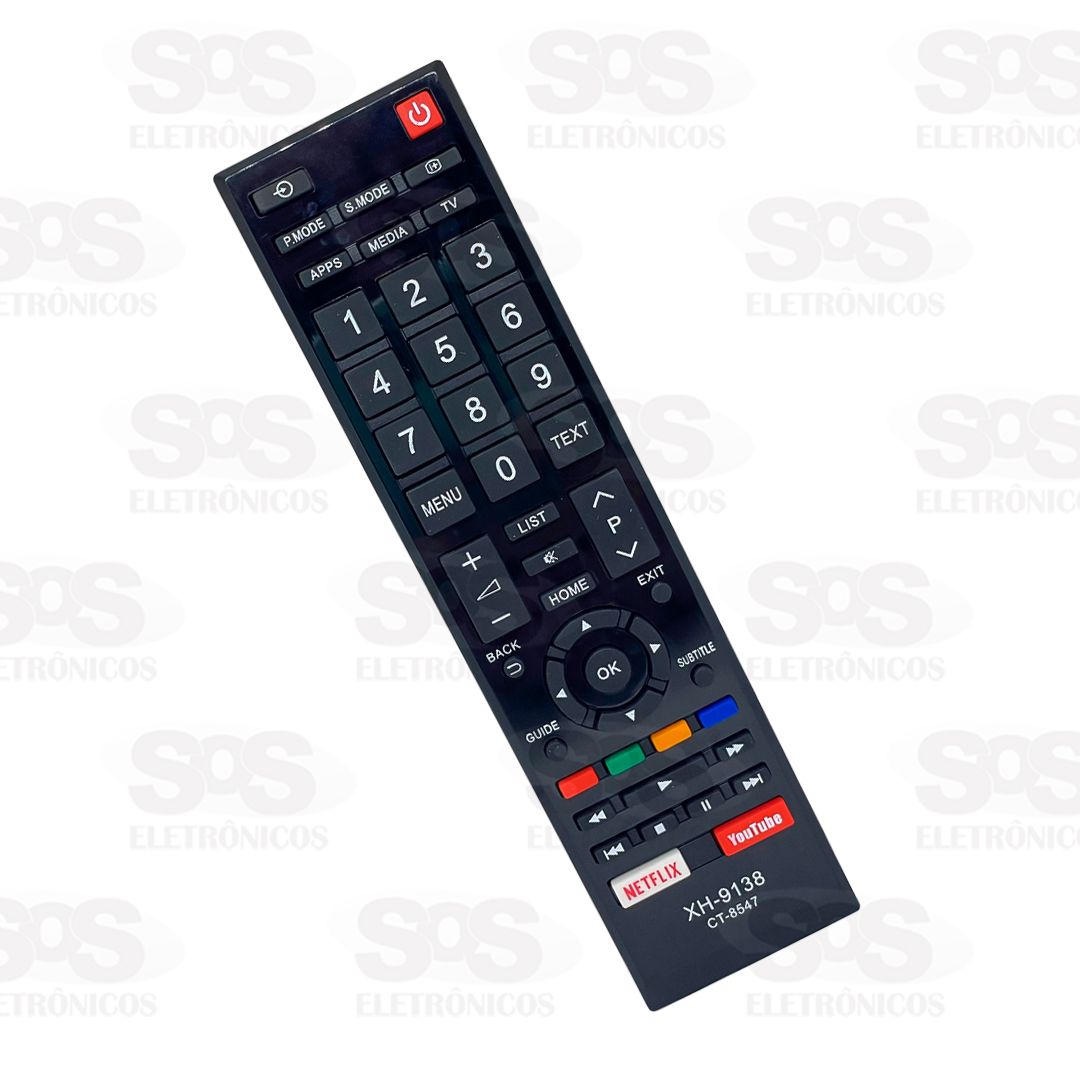 Controle Remoto Toshiba Smart 4K Netflix / Youtube XH 9138